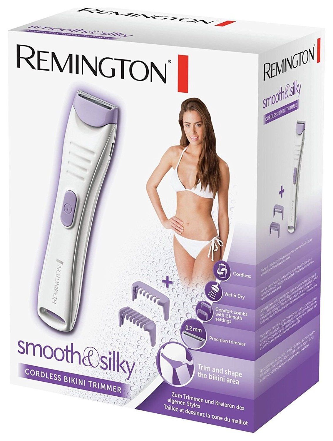 Remington BKT4000 Smooth & Silky Cordless Wet & Dry Women's Bikini Trimmer