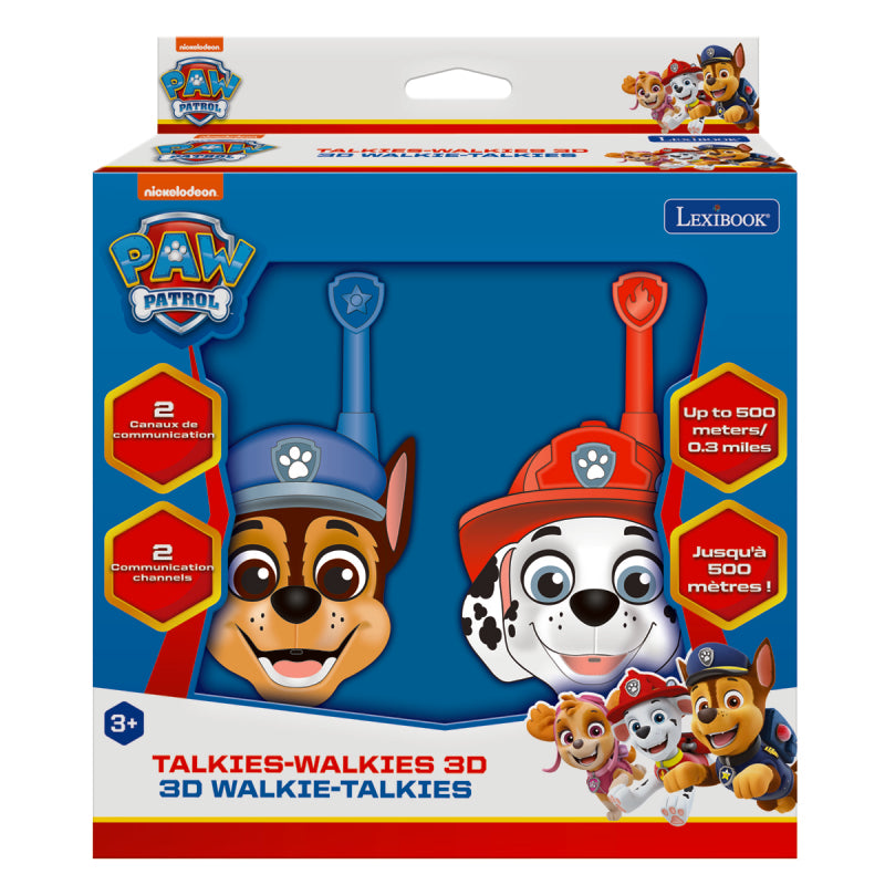 Lexibook 3D Paw Patrol Walkie-Talkies 500M