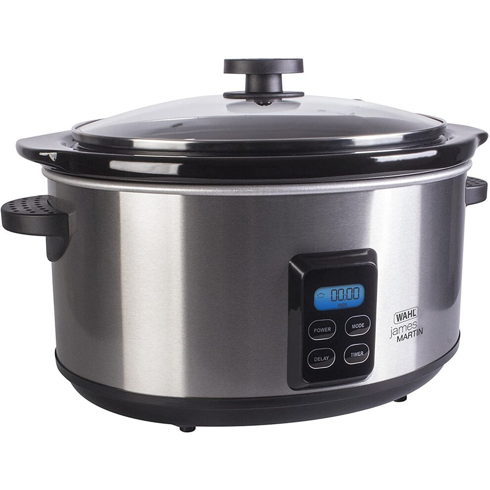 WAHL ZX929 James Martin Digital Slow Cooker 4.7 Liter Ceramic Pot, Programmable, LCD Digital Timer