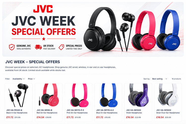 JVC WEEK – SPECIAL OFFERS
