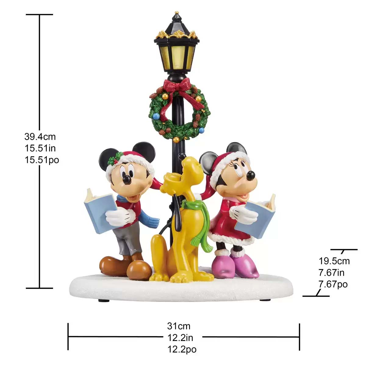Disney 1486471 Christmas Caroler Table Top Light with Sound