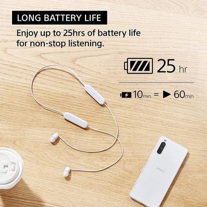 Sony WI-C100W White Wireless In-Ear Headphones