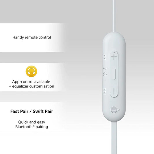 Sony WI-C100W White Wireless In-Ear Headphones
