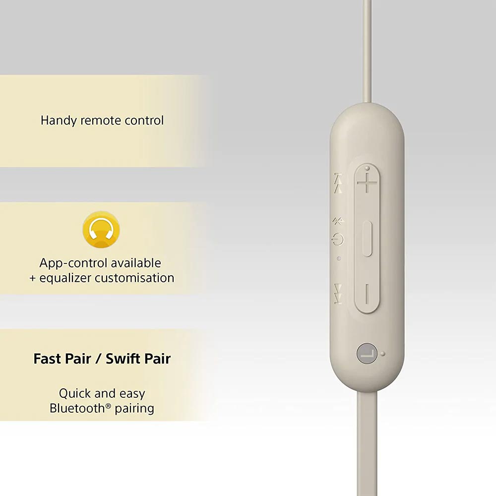 Sony WI-C100C Taupe Wireless In-Ear Headphones
