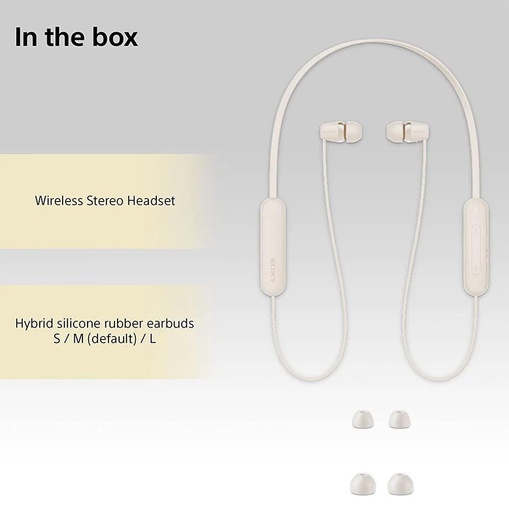 Sony WI-C100C Taupe Wireless In-Ear Headphones