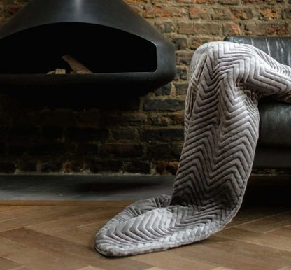 Dreamland 16822B Deluxe Warming Throw Slate Grey