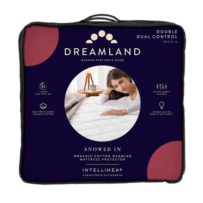 Dreamland Organic Warming Mattress Protector Double Dual