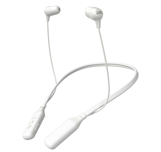 JVC HAFX39BTW Bluetooth Neckband In-Ear Headphones White