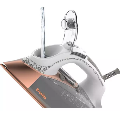 Breville VIN401 DiamondXpress Steam Iron, 3100 W, 200G Steam Shot, Water Tank