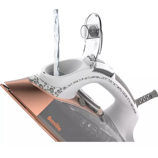 Breville VIN401 DiamondXpress Steam Iron, 3100 W, 200G Steam Shot, Water Tank