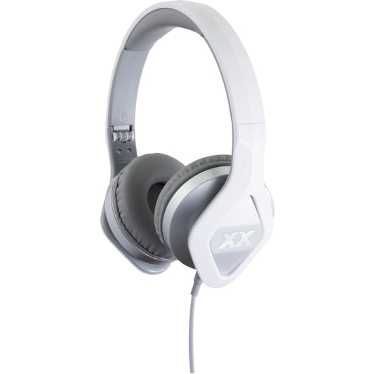 JVC HA-SR100X Silver On-Ear Club style Headphones with Remote and Microphone