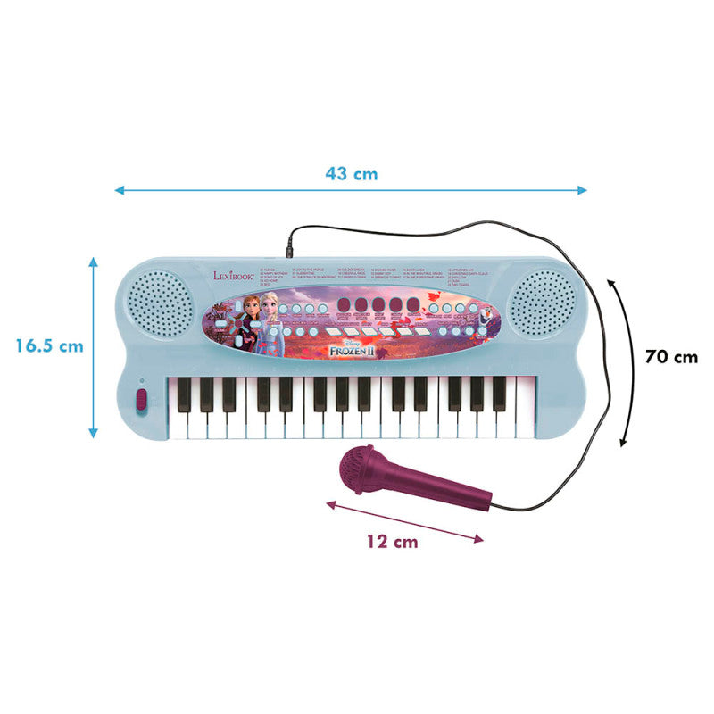 Lexibook Disney Frozen II Electronic Keyboard with Mic and Line-In Cable (32 keys)