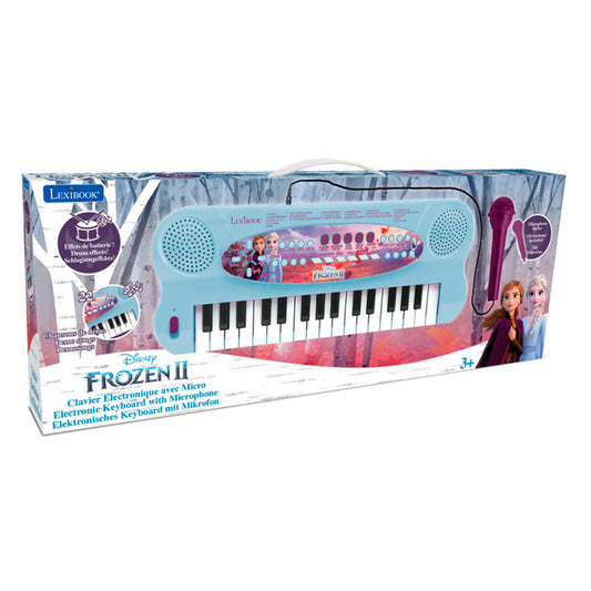 Lexibook Disney Frozen II Electronic Keyboard with Mic and Line-In Cable (32 keys)