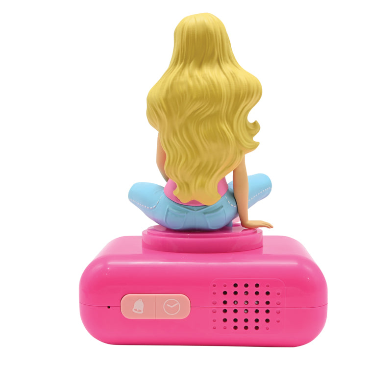 Lexibook 3D Barbie Children’s Clock with Night Light – Kids Bedroom Alarm Clock, Barbie