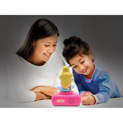 Lexibook 3D Barbie Children’s Clock with Night Light – Kids Bedroom Alarm Clock, Barbie