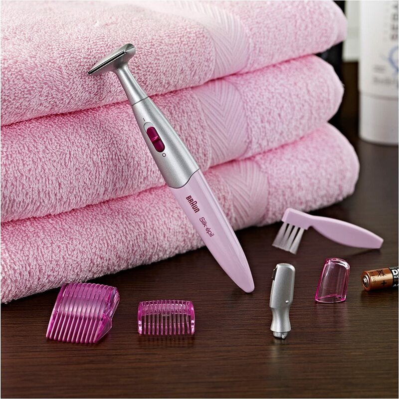 Braun FG1100 Pink Bikini Styler & Shaver Battery Operated