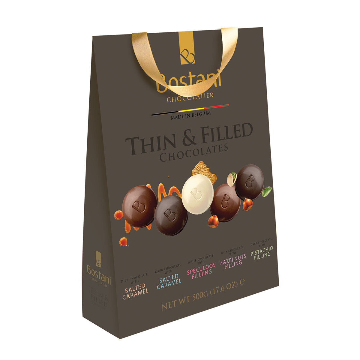 Bostani Chocolatier Thins & Filled Chocolate 500 G