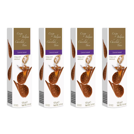 Belgium Crispy Chocolate Thins Caramel Seasalt 500 G