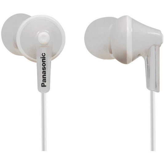 Panasonic RPHJE125EW WHITE Noise Isolating In-Ear Headphones