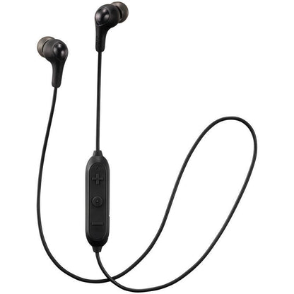 JVC HAFX9BT Gumy Elastomer Wireless Bluetooth In Ear Headphones - BLACK