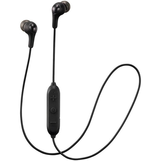 JVC HAFX9BT Gumy Elastomer Wireless Bluetooth In Ear Headphones - BLACK