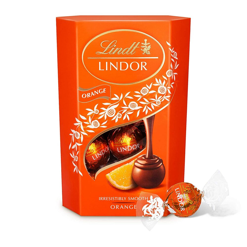 Lindt Lindor Milk Orange Truffles 200g