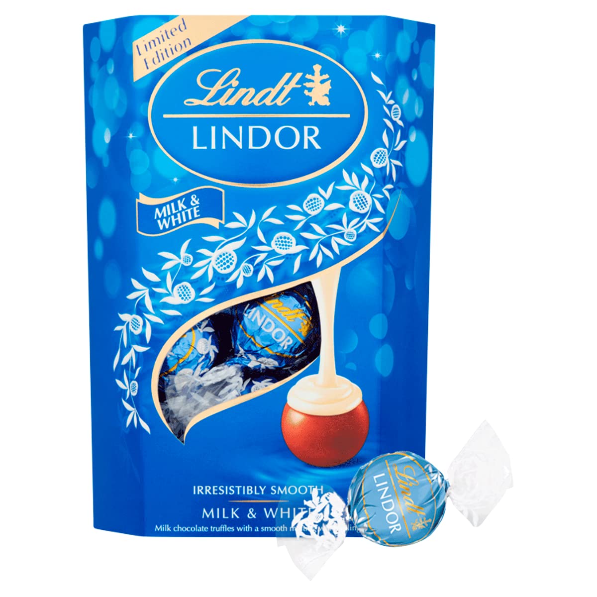 Lindt Lindor Milk & White Truffles 200g