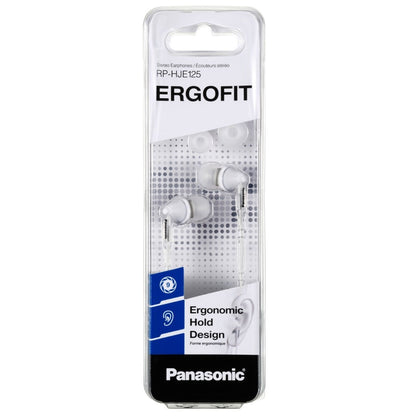Panasonic RPHJE125EW WHITE Noise Isolating In-Ear Headphones
