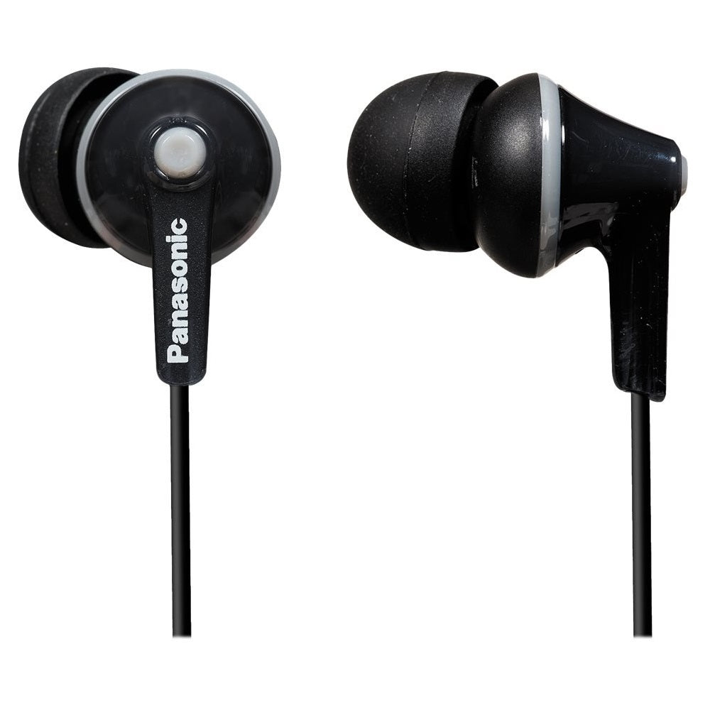 Panasonic RPHJE125EK Black Noise Isolating In Ear Headphones