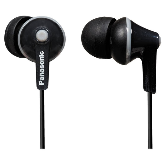 Panasonic RPHJE125EK Black Noise Isolating In Ear Headphones