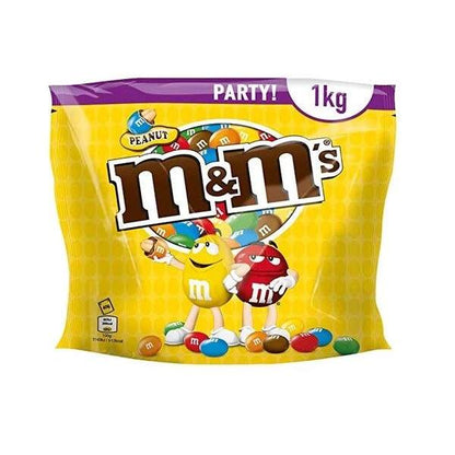 M&M's Peanut Chocolate Party Bulk Bag, Chocolate Gift Pouch, 1 kg
