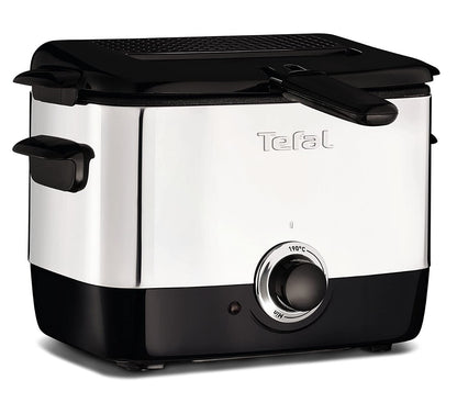 Tefal FF220040 Mini Deep Fryer, (2 Portions), 0.6 Kg Capacity, 1000 W, Stainless Steel