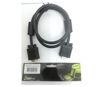 MicroConnect MONGG1FB SVGA HD15 1m Male-Male w.ferrit Core DoubleShielded BLACK