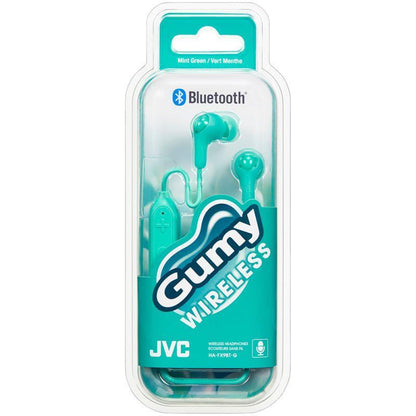 JVC HAFX9BT Gumy Elastomer Wireless Bluetooth In Ear Headphones - GREEN