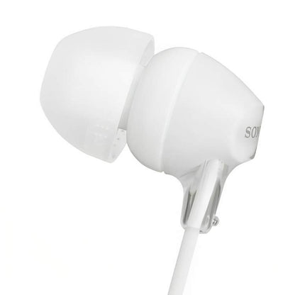 Sony MDREX15APW WHITE Fashion Color EX Series Earbud Headset with Mic