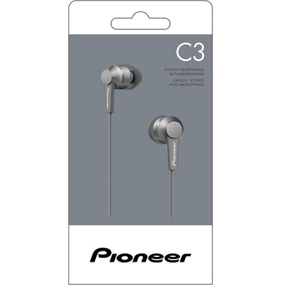 Pioneer SE-C3T-H Grey In-Ear Headphones
