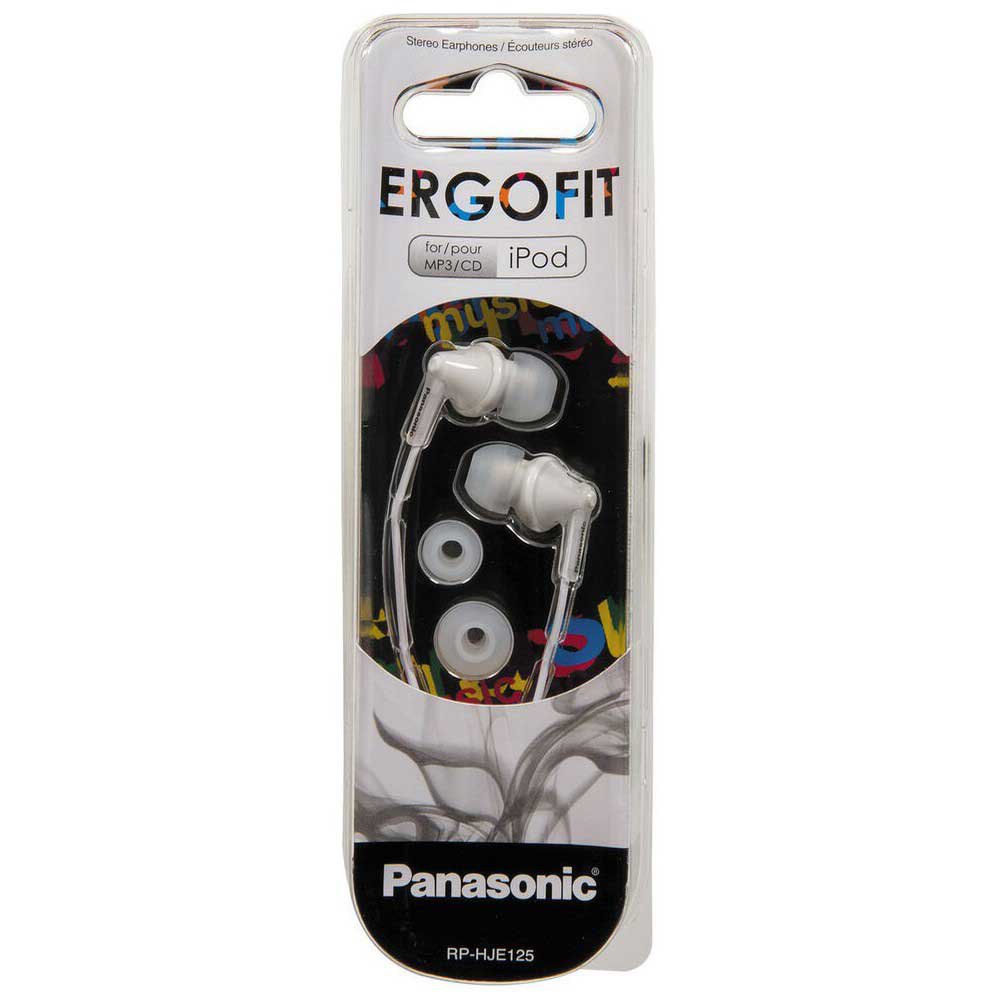 Panasonic RPHJE125EW WHITE Noise Isolating In-Ear Headphones
