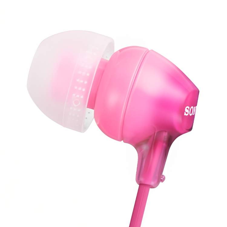 Sony MDREX15APP Pink Fashion Color EX Series Earbud Headset with Mic