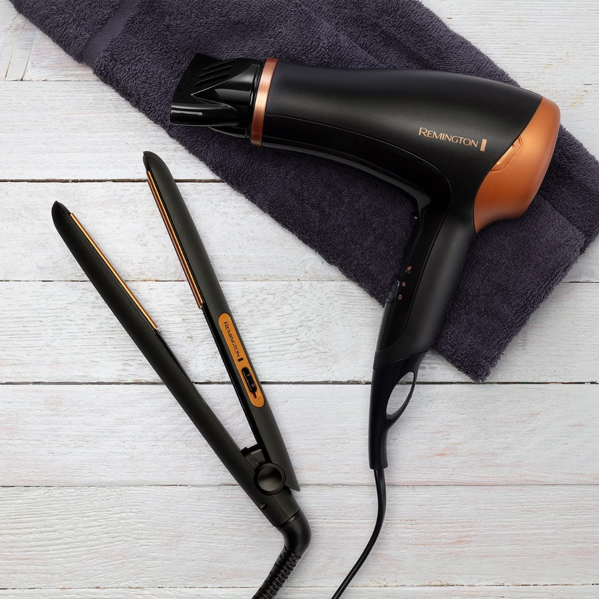REM D3012GP Hair Dryer & Straightener Gift Set