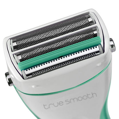 BaByliss 8770BU Green/White True Smooth Rechargeable Ladies Shaver