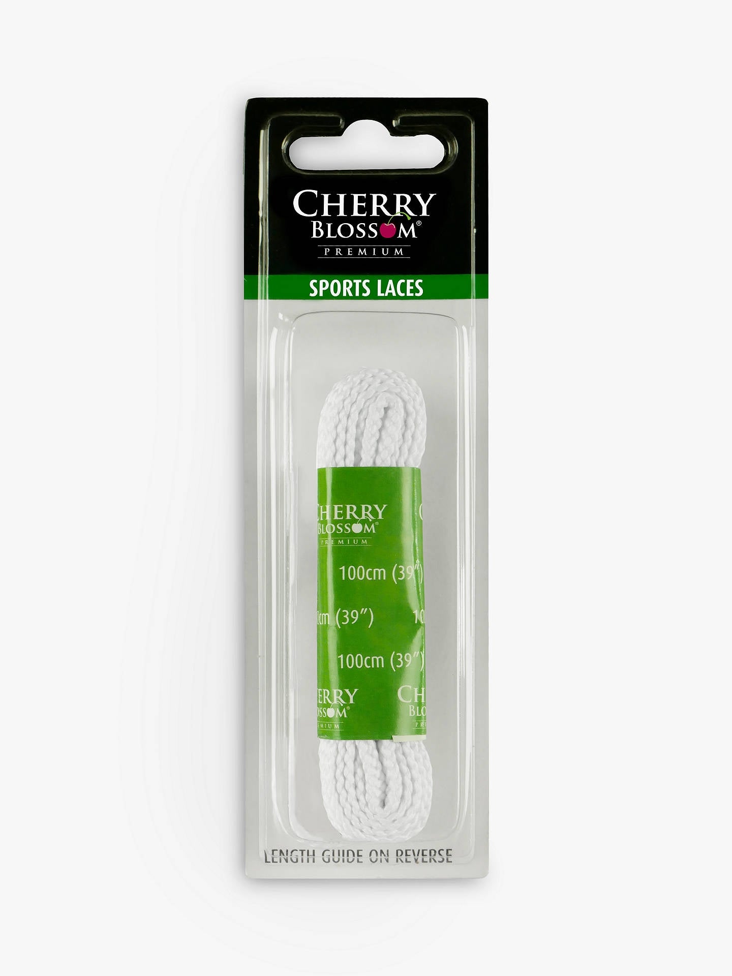 Cherry Blossom Premium Flat Laces White 100CM PCLAC027
