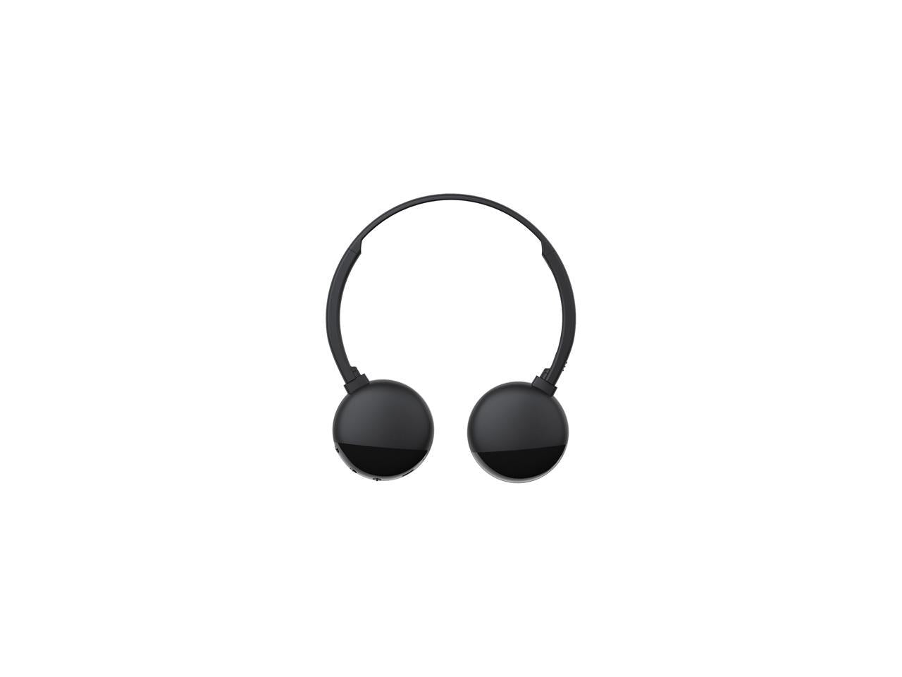 JVC HA-S20BTBE Flats Wireless Bluetooth On-Ear Headphone - Black - HAS20BTBE