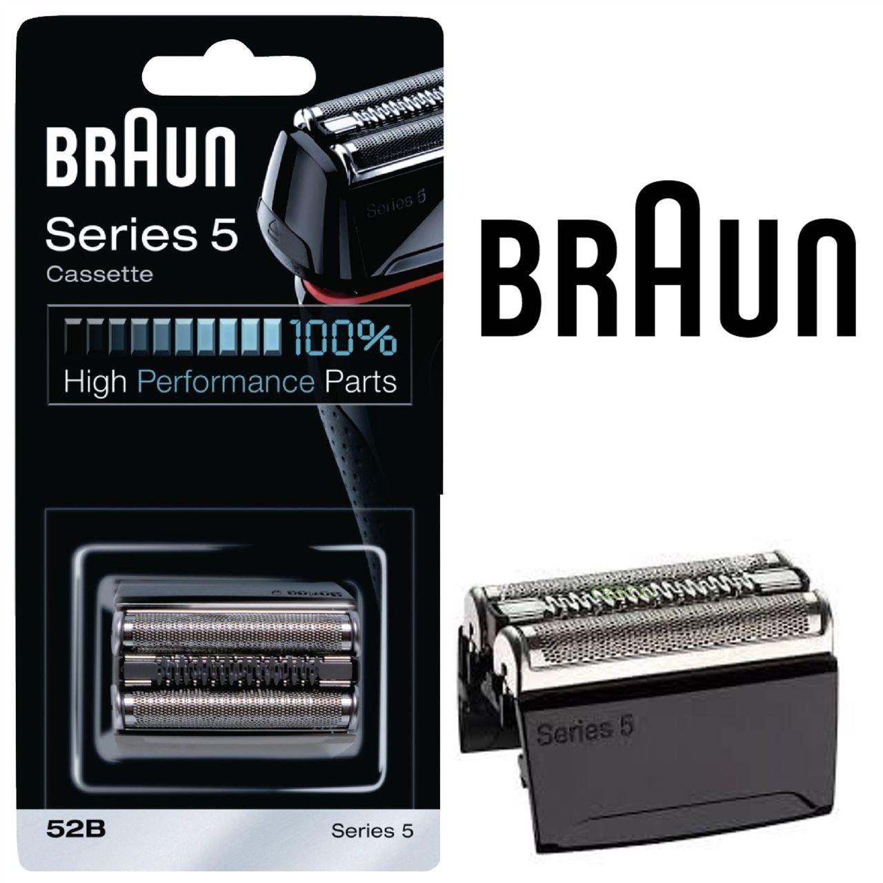 Braun 52B Series 5 Electric Shaver Replacement Foil and Cassette Cartridge