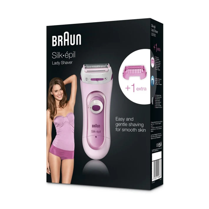 Braun 5100 Silk & Soft Ladies Battery Operated Electric Shaver (LS5100)