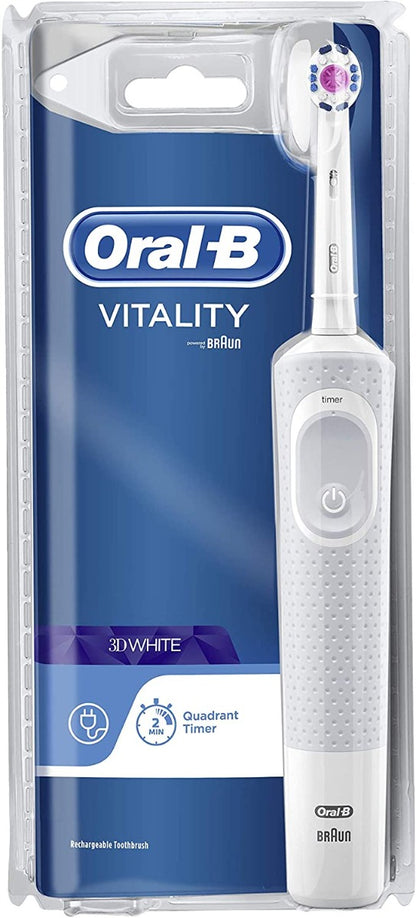 Oral B D100.413.1 WHITE Toothbrush Power Handle Vitality