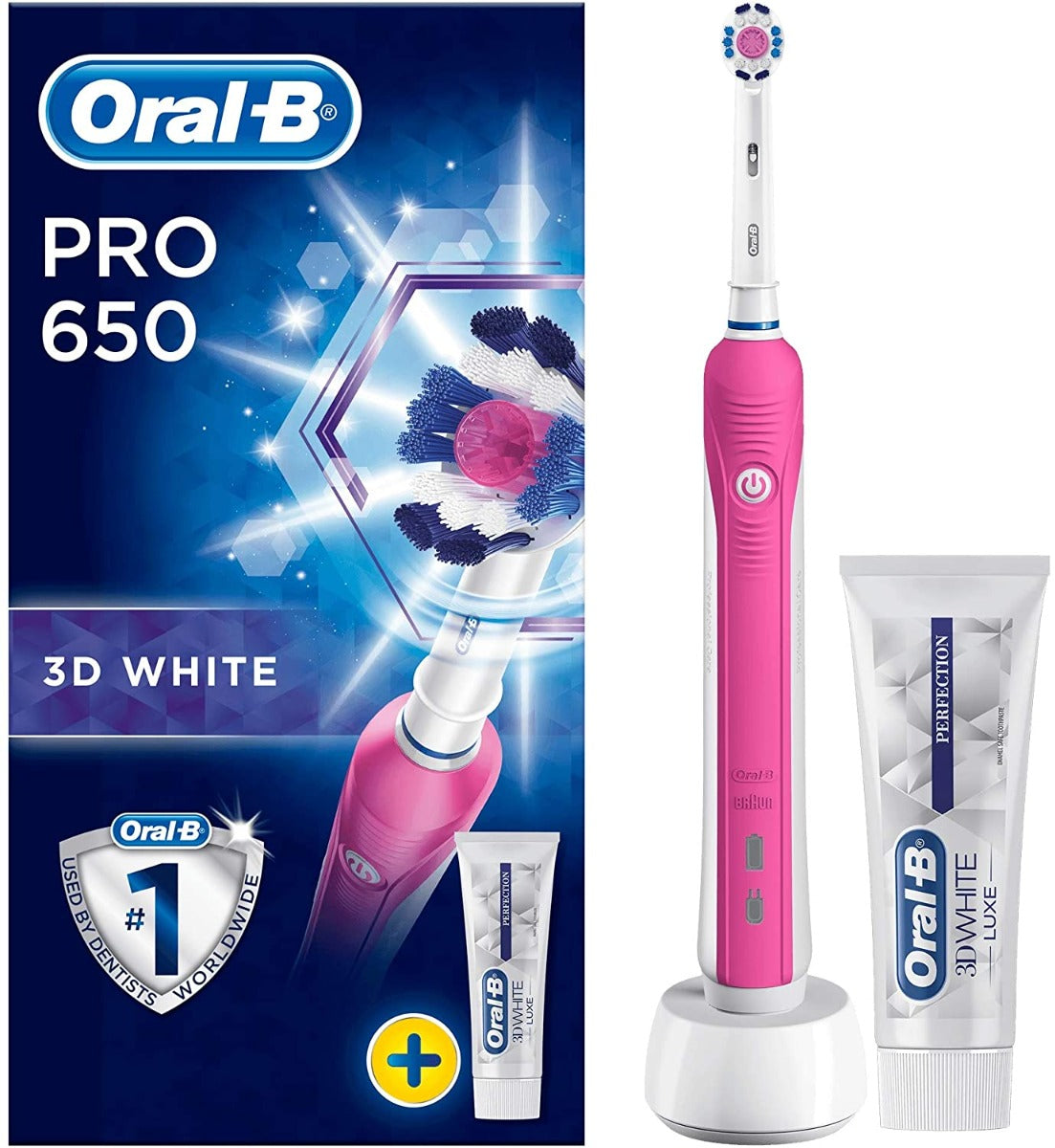 Oral B D16513UD PINK Toothbrush | Pro 650