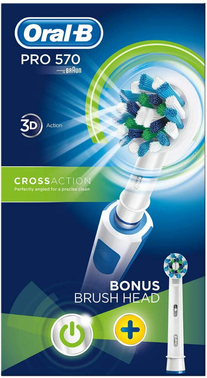 Oral B D165231 3DW Toothbrush Pro 570 3D White