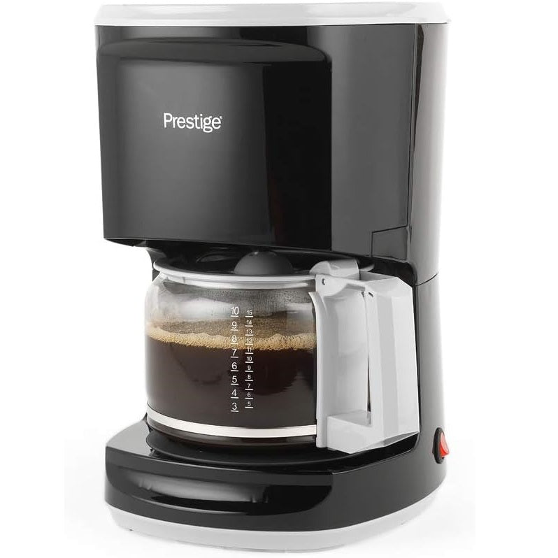 Prestige 59906 Coffee Maker, Stainless Steel, Silver - 10 Cup Capacity