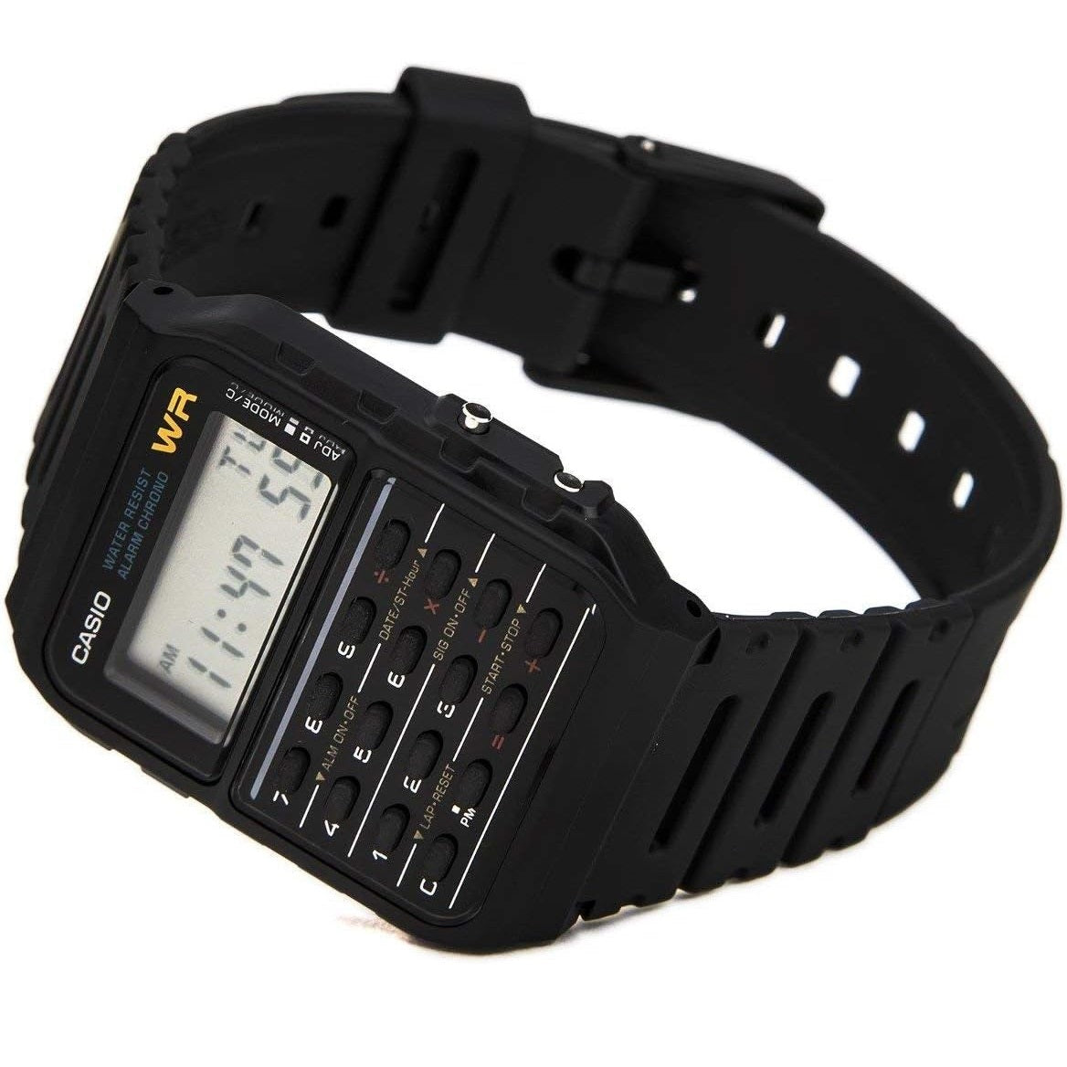 Casio CA-53W-1ER Water Resistant Retro Calculator Watch Resin Strap