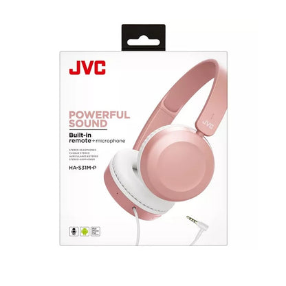 JVC HA-S31M-PE PINK Powerful Sound Wired Soft Rosa